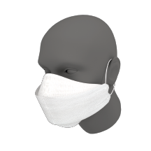 White N95 Masks - Size Large (Dent-X Canada FN-N95-508 Model - Box of 10 Disposable Masks)