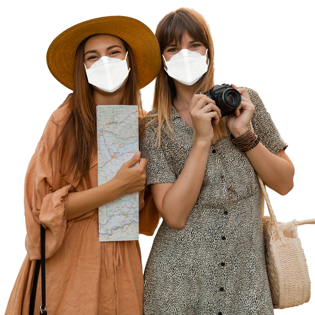 White N95 Masks - Size Medium (Dent-X Canada FN-N95-510 Model - Box of 10 Disposable Masks)