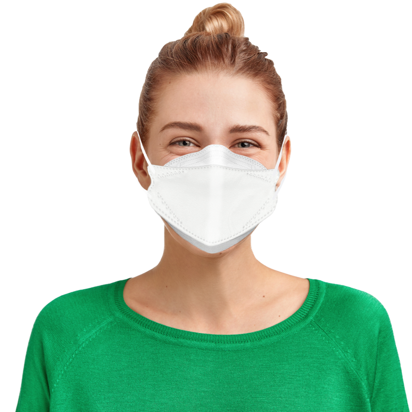 White N95 Masks Size Medium (DentX Canada FNN95510 Model Box of