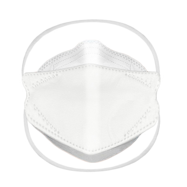 White N95 Mask with Headstraps - Size Medium (Dent-X Canada FN-N95-510H Model - Box of 10 Disposable Masks)
