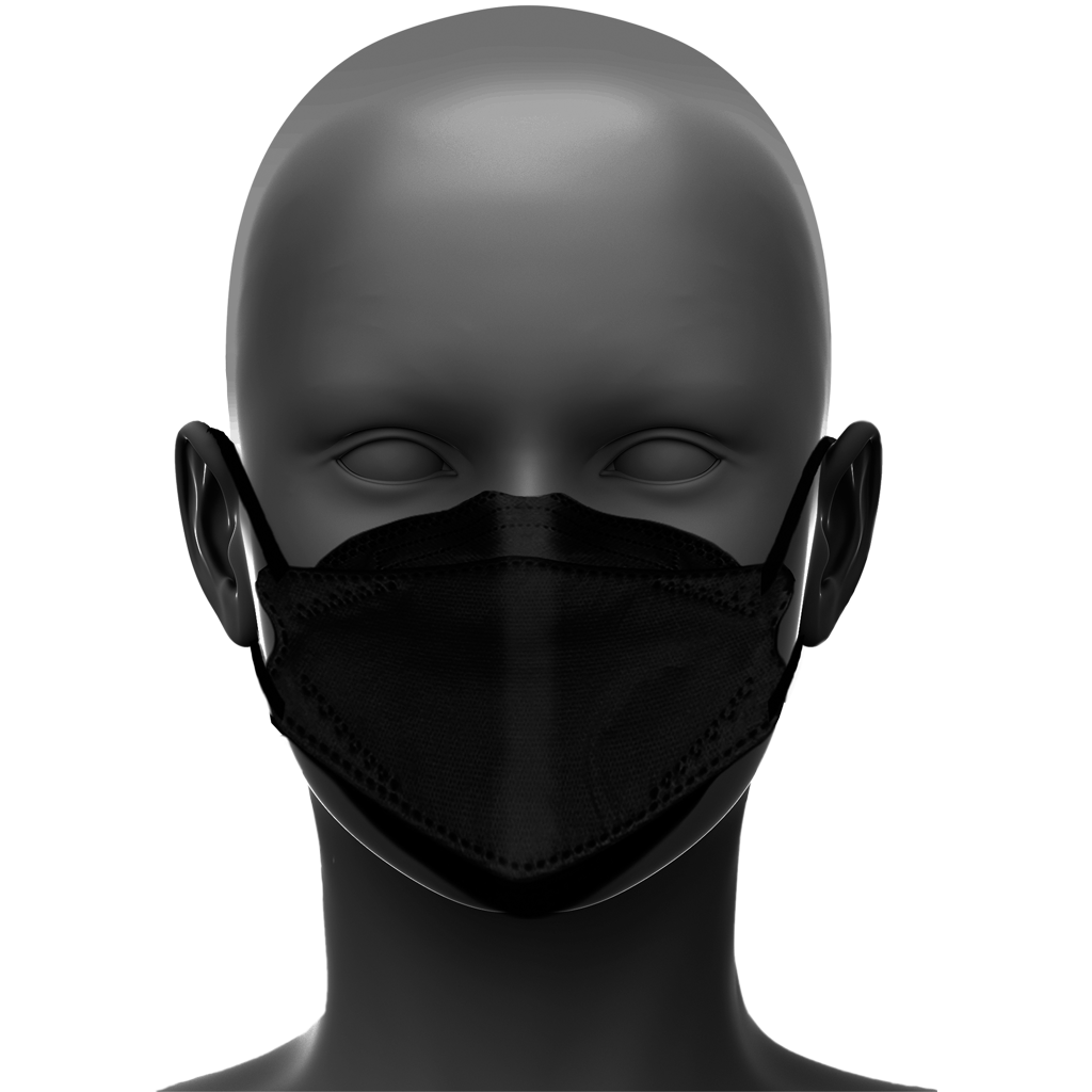 Black N95 Masks - Size Small (Dent-X Canada FN-N95-510 Small Model - Box of 10 Disposable Masks)